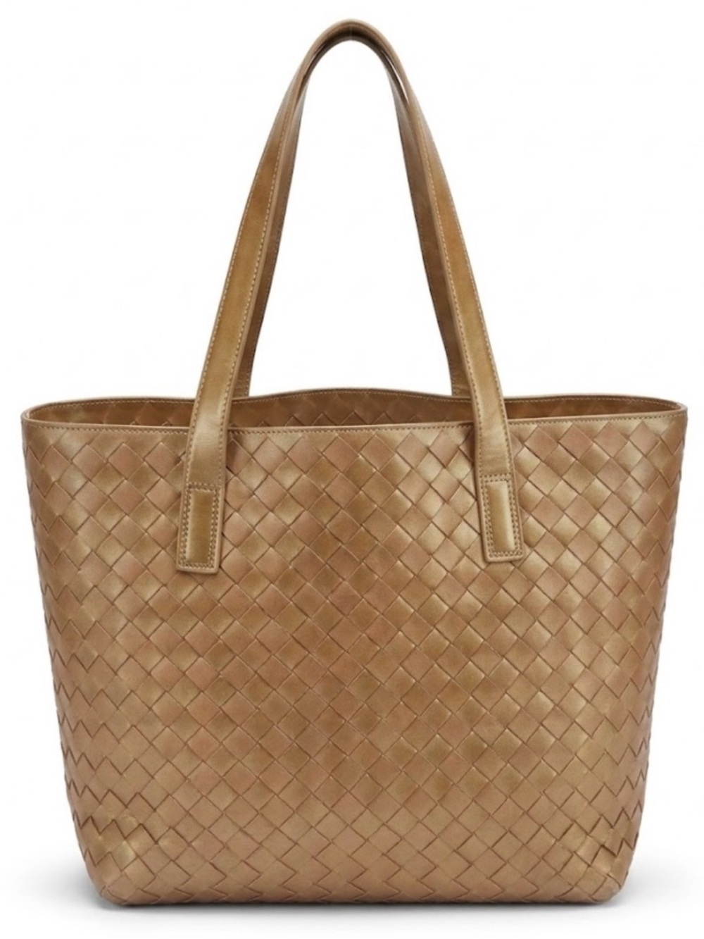 Bottega Veneta Intrecciato Woven PVC Tote - 1990s Vintage